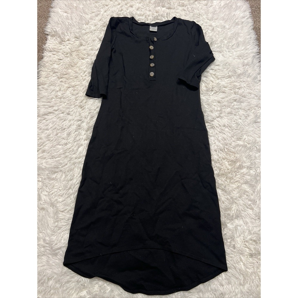 Women's Lou Lou Black‎ Button Dress Size Small
